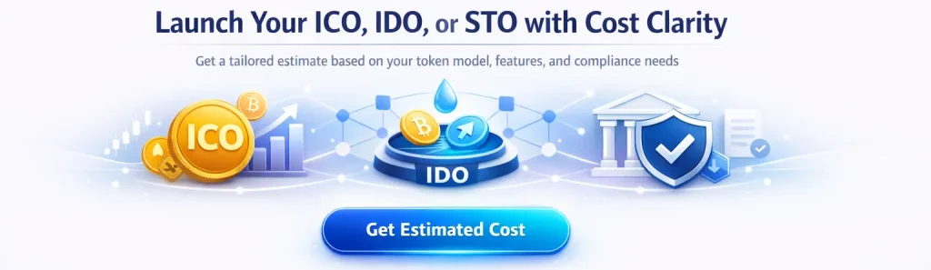 ICO vs IDO vs STO Development Cost