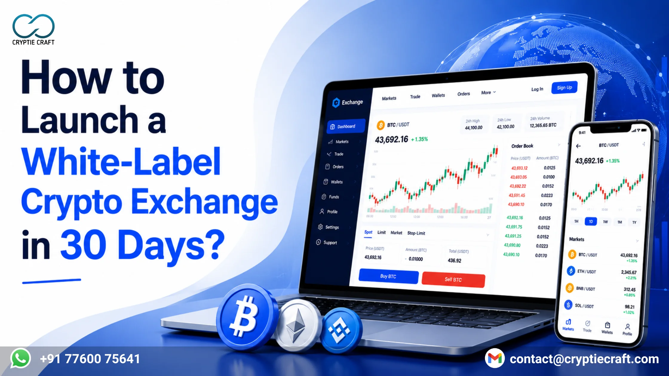 How to Build and Launch a White-Label Crypto Exchange in Just 30 Days