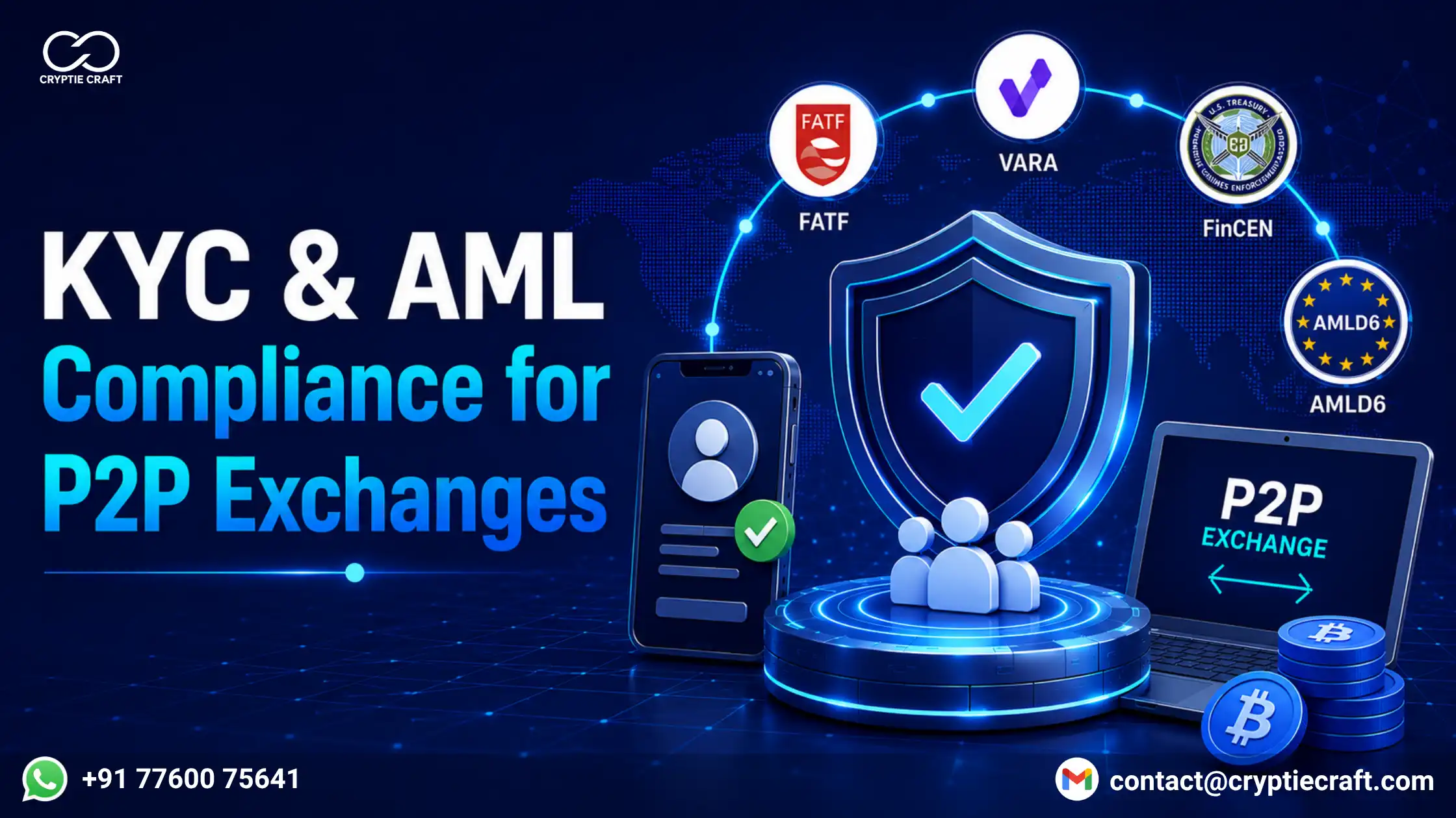 P2P Crypto Exchange Compliance Guide: KYC, AML, FATF, FinCEN & VARA Requirements